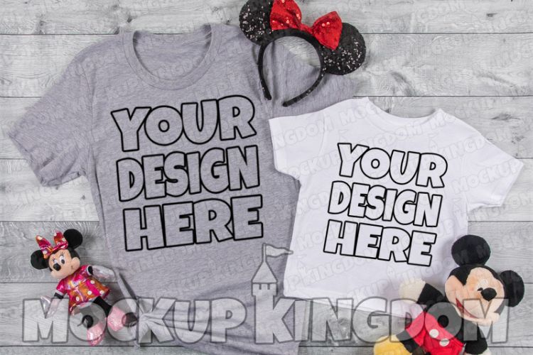 Mommy and Me Mockup, Crew Neck Mockup, Parent Child Mockup