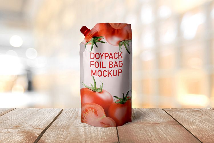 Doypack Foil Bag Mockup