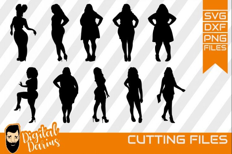 10x Black Woman Bundle SVG, Afro Girl svg, Silhouette ...