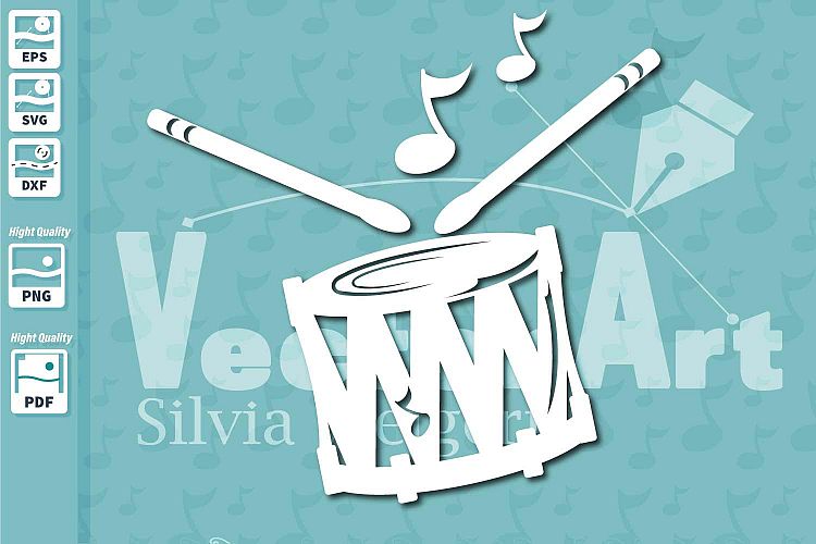 Drum Music Instrument - Cut File for Crafters
