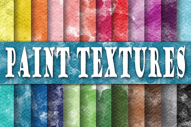 Watercolor Paint Textures Digital Papers
