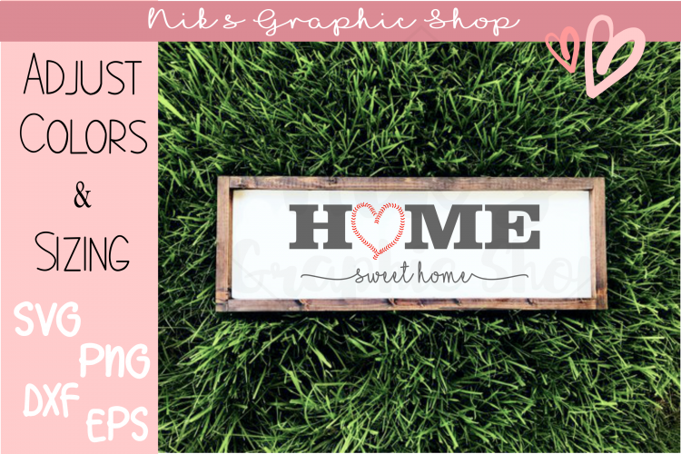 Baseball Svg, Home Sign Svg, Home Sweet Home Svg