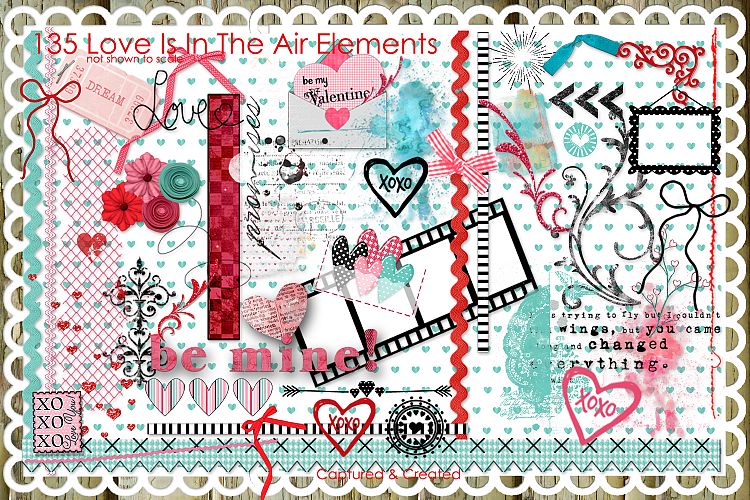 Love Is In The Air 135 Elements/Clipart 