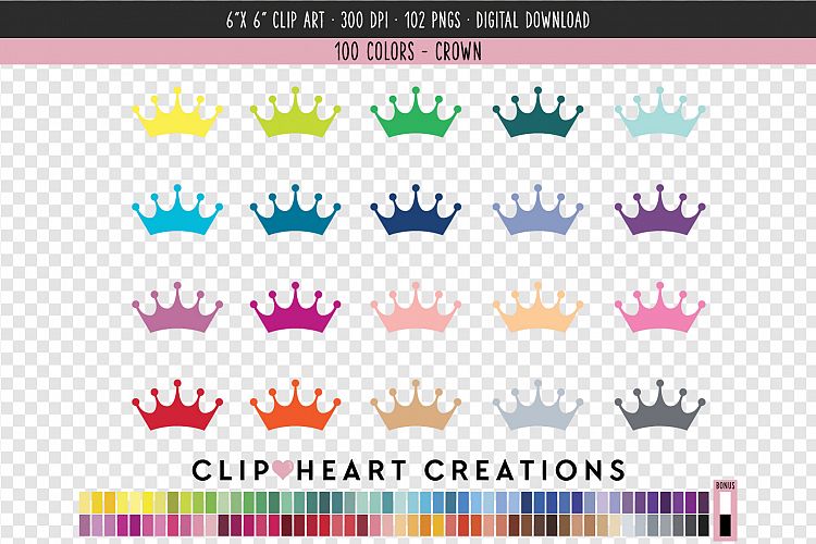 Crown Clip Art - 100 Clip Art Graphics