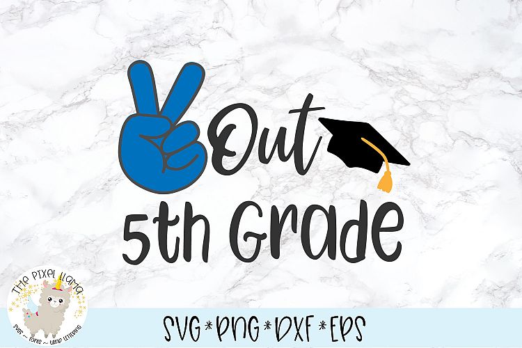 Download Peace Out 5th Grade SVG (96878) | SVGs | Design Bundles