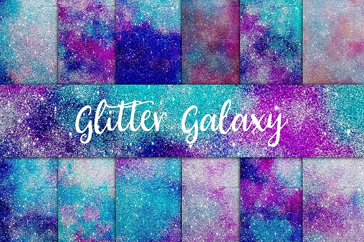 Galaxy Glitter Digital Paper