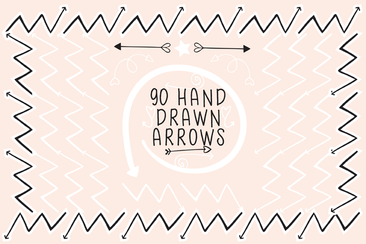 90 Hand Drawn Arrows