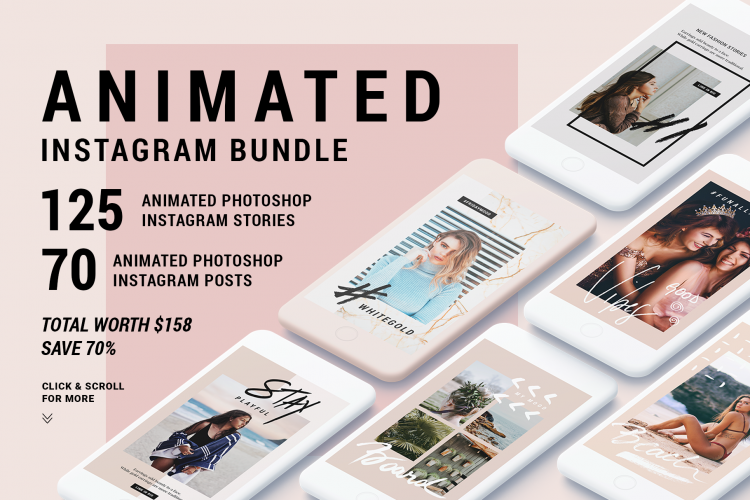 Ultimate ANIMATED Instagram Stories & Posts Bundle