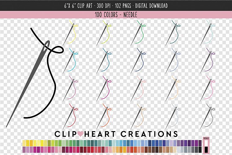 Needle Clip Art - 100 Clip Art Graphics