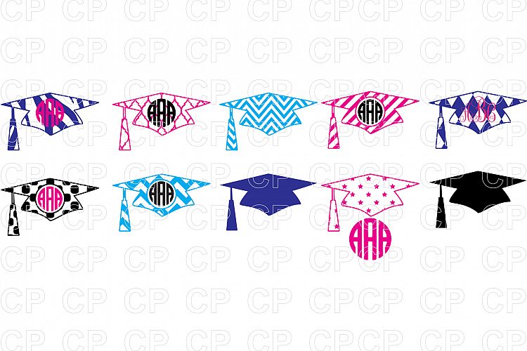 Graduation Bundle Hat SVG Cut Files, Graduation Clipart