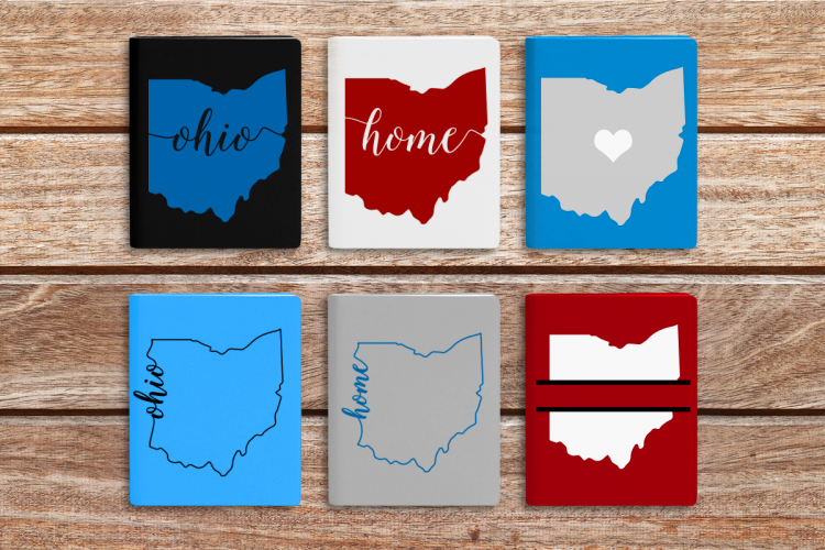 State of Ohio SVG File Cutting Template