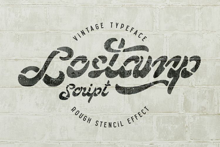 Lostamp font