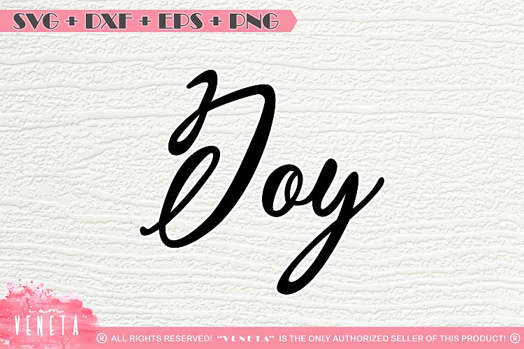 Joy| Christmas wishes| SVG, DXF, EPS, PNG Cutting File