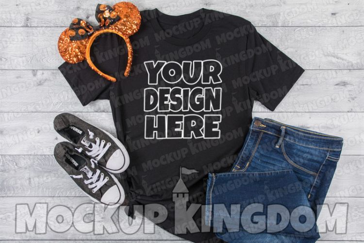 Unisex Crew Neck Shirt Mockup, Bella Canvas Mockup