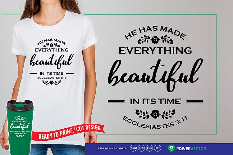 Christian Svg, He has made everything beautiful in its time