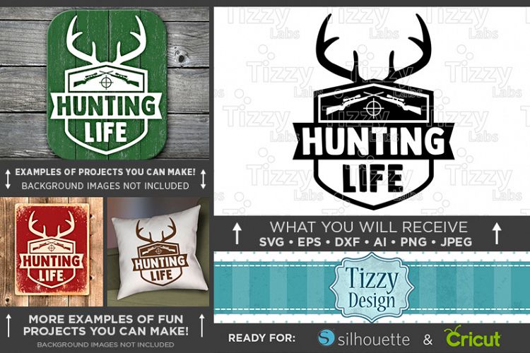 Hunting Life - Deer HUNTING SVG Files - 825