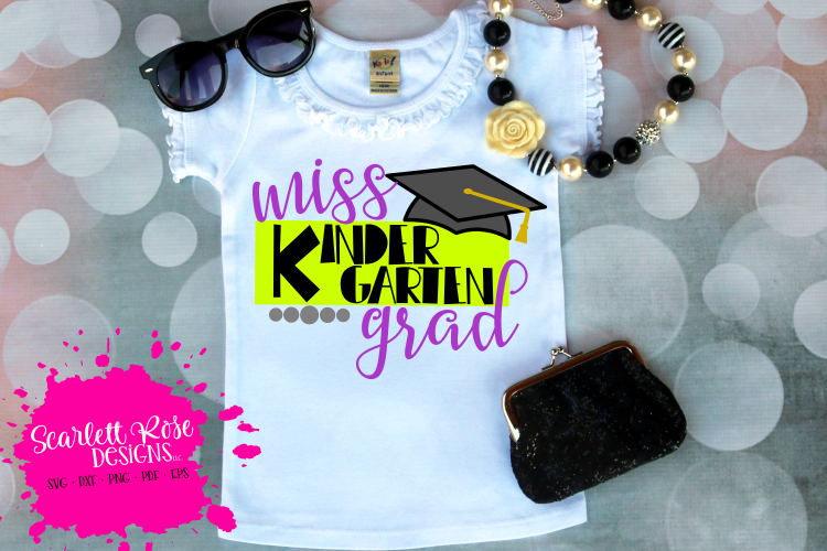 Miss Kindergarten Grad SVG
