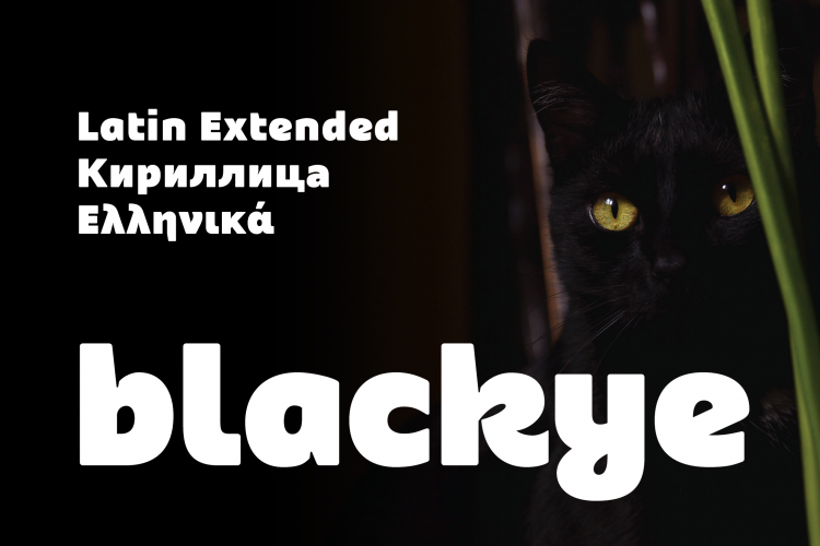 Blackye - Latin Extended, Greek & Cyrillic