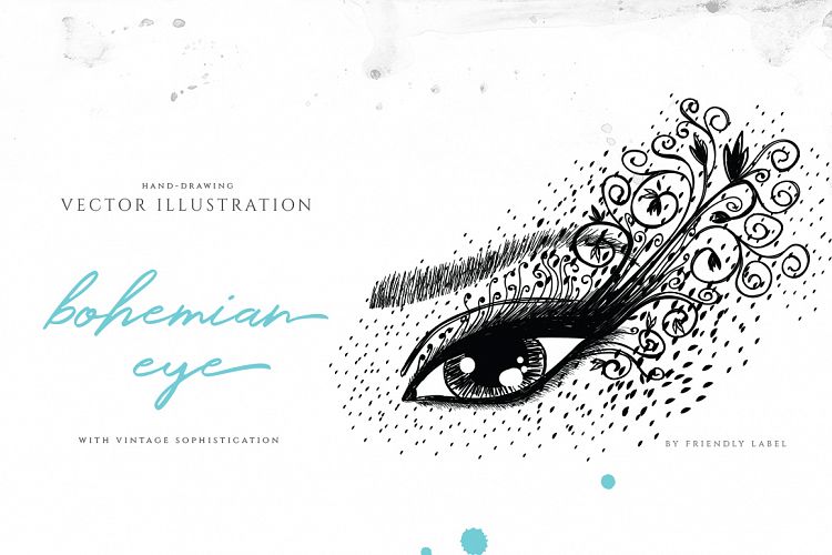 Bohemian Eye Illustration
