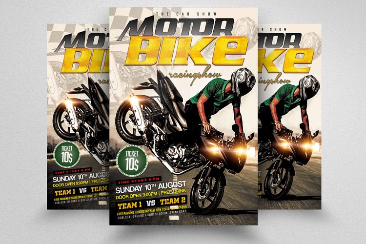 Bike Racing Flyer Template