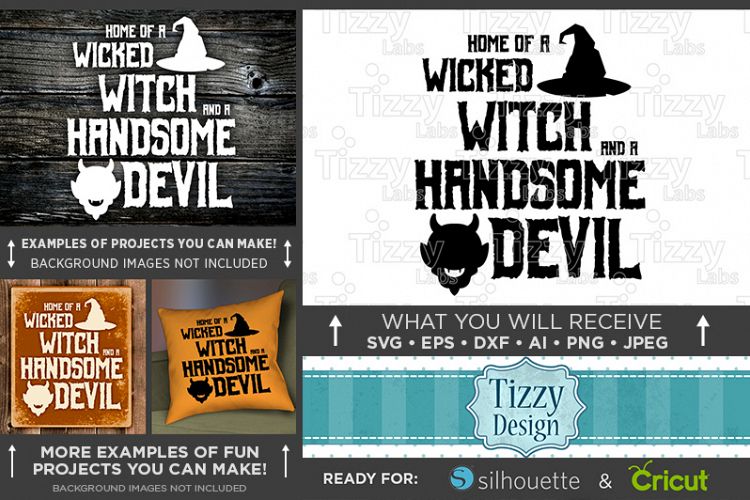 Wicked Witch Handsome Devil Svg File - 4035