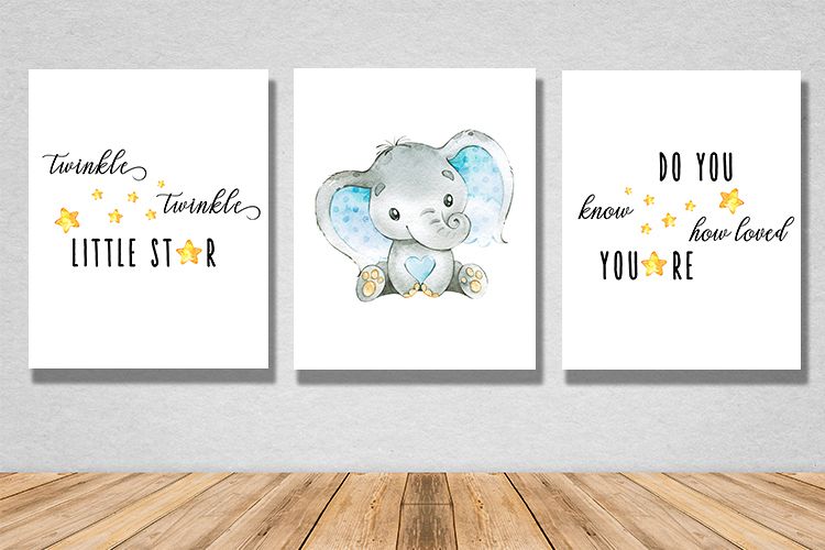 Twinkle little star wall print