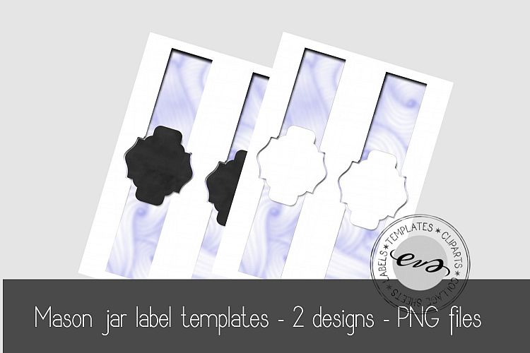 Digital Mason Jar label templates