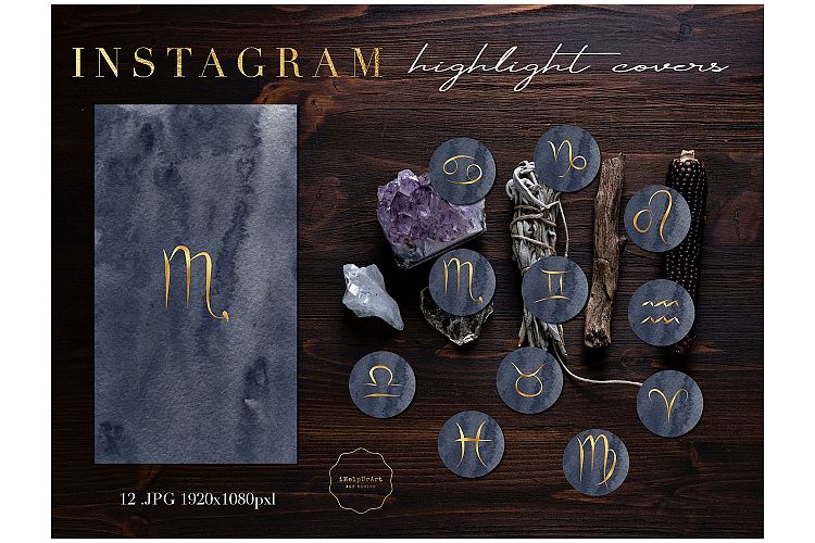 Zodiac Instagram Story Highlight Covers