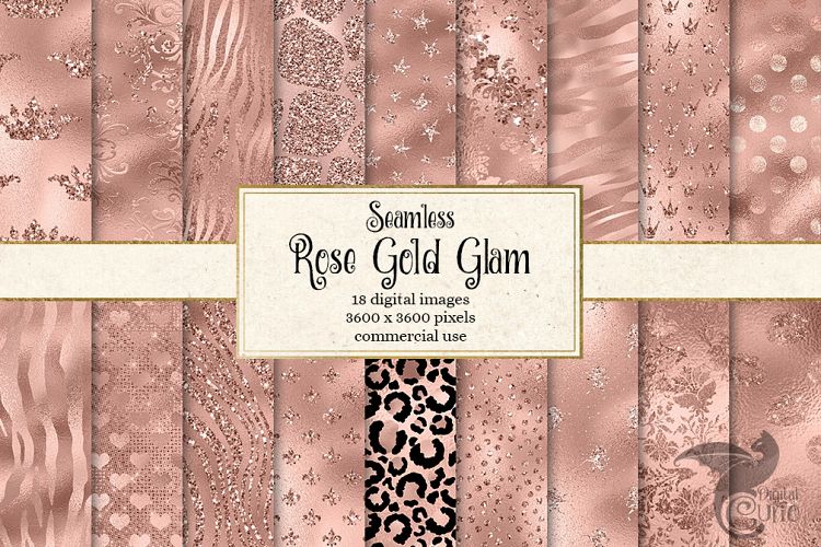 Rose Gold Glam Textures