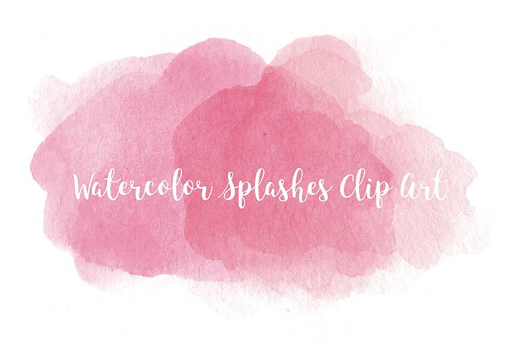 Watercolor Splashes Clip Art, Transparent PNG