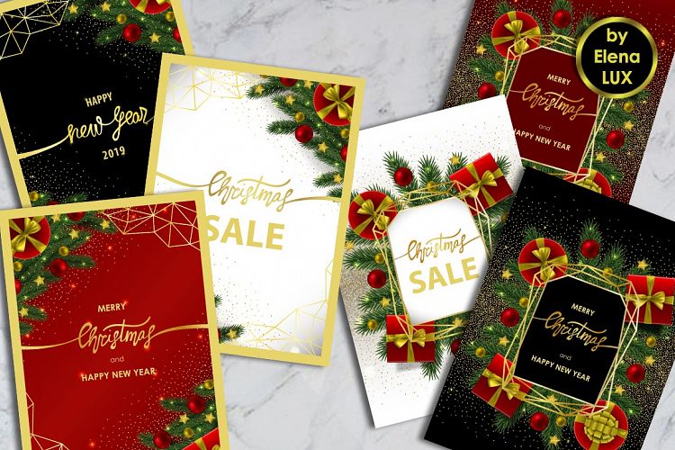 Winter Holiday Card Set