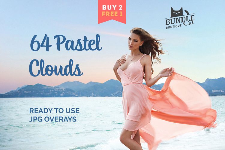 64 Pastel Sky Overlays