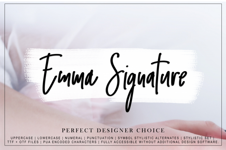 Emma Signature script font