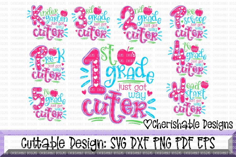 Back to School svg, Just Got Way Cuter Svg
