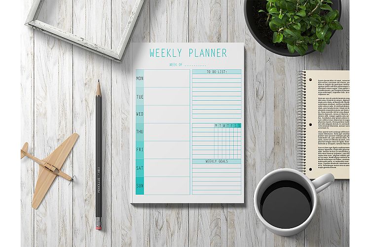 Weekly Planner Printable, Digital Planner, Planner Pages