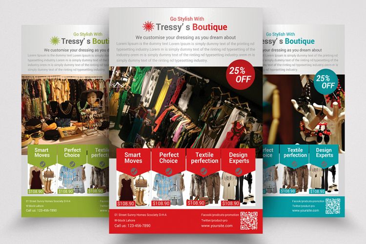 Boutique   Outfit Store Flyer Template