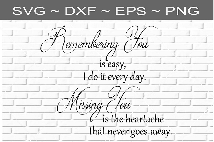 Loved One Memorial In Loving Memory Of Digital Download SVG