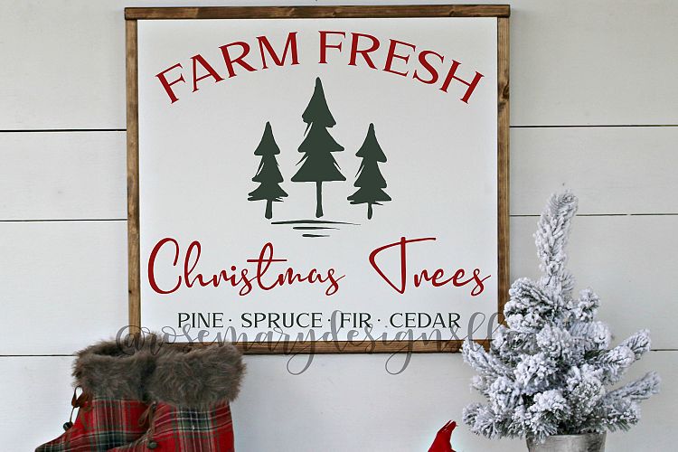 Farm Fresh Christmas Trees SVG