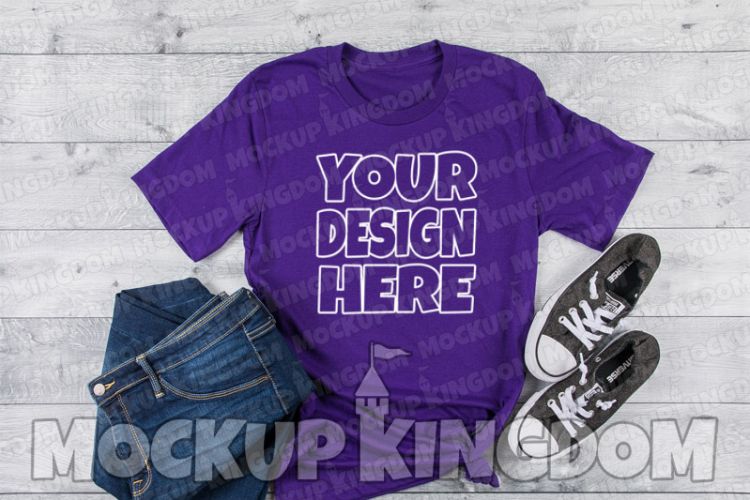 Unisex Crew Neck Shirt Mockup, Bella Canvas Mockup