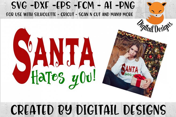 Funny Christmas SVG for Silhouette, Cricut