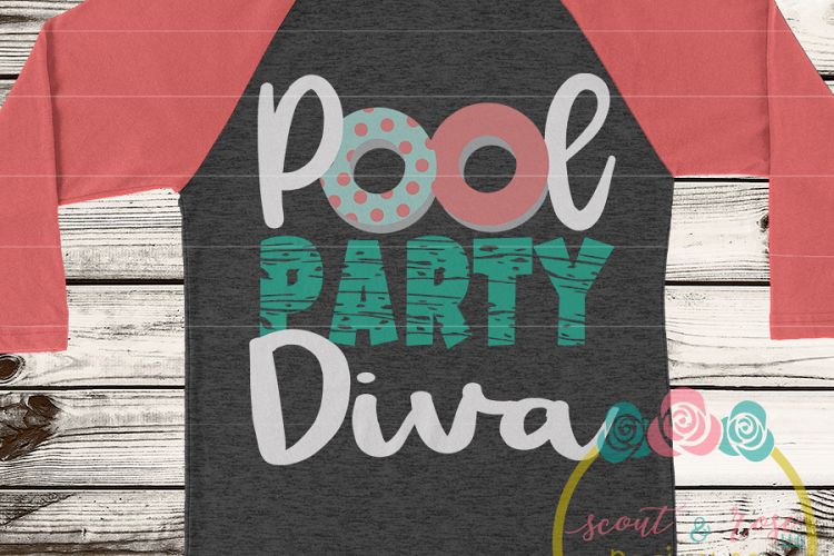 Pool Party Diva SVG DXF PNG