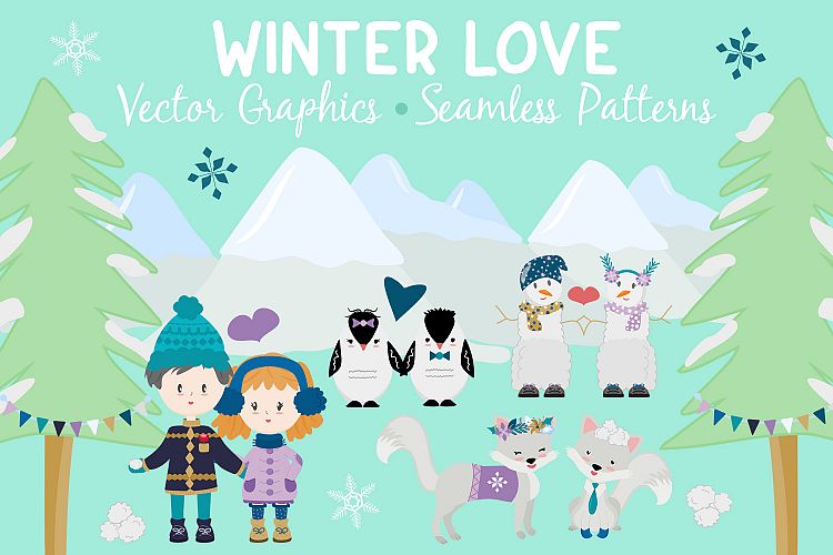 Winter Love - Graphics and Patterns