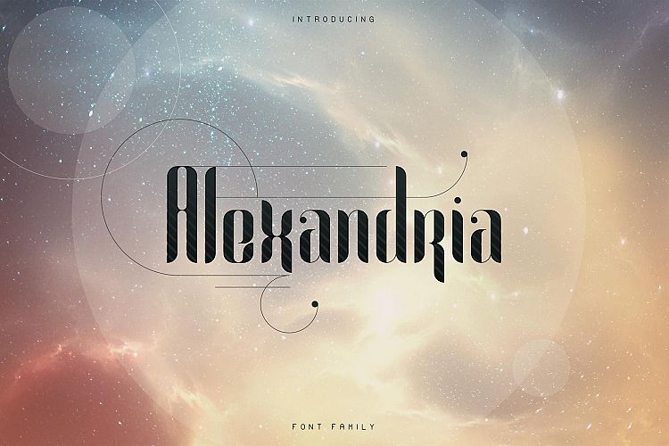 Alexandria Font Family Bonus