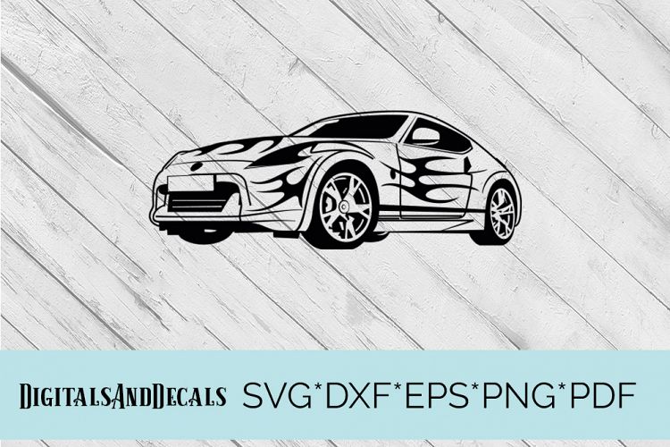 Sports Car  SVG Cutting File 