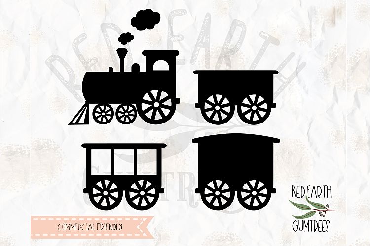 Train, train carts bundle in SVG,DXF,PNG, EPS format