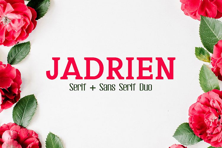 Jadrien Serif + Sans Duo 5 Font Pack