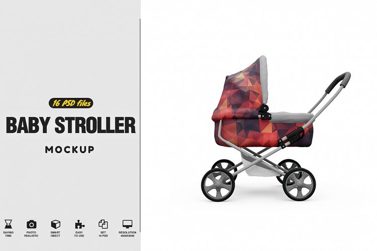 Baby Stroller Mockup