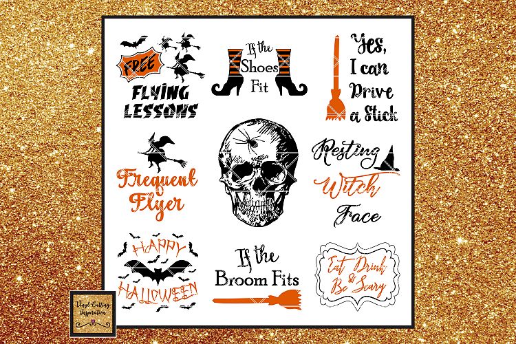 Haunted Halloween SVG Bundle, Halloween Svg, Witch Svg, Fall