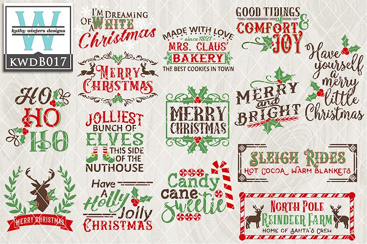 Christmas SVG - Christmas BUNDLE KWDB017