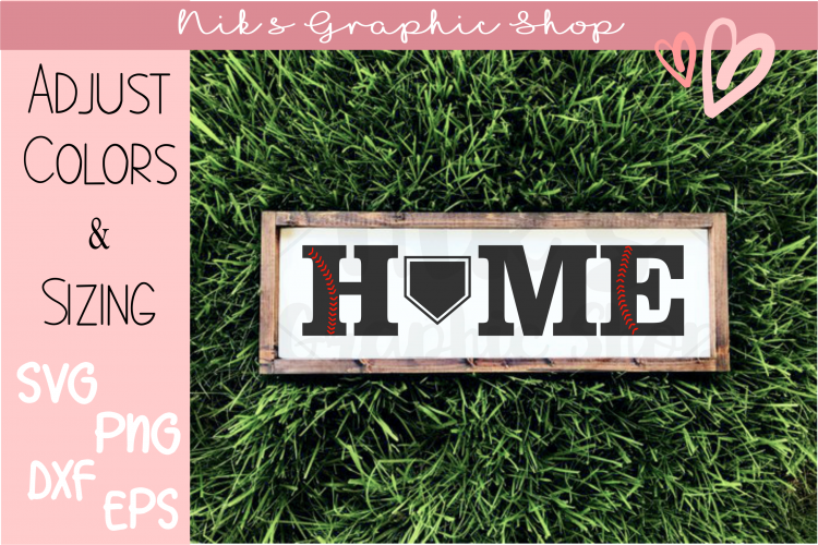 Baseball Svg, Home Sign Svg, Home Plate Svg